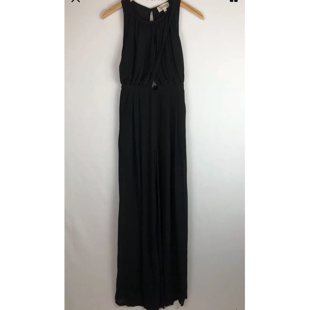 L'atiste by Amy Black Wide Leg Back Jumpsuit